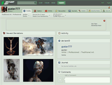 Tablet Screenshot of gustav777.deviantart.com