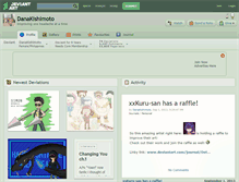 Tablet Screenshot of danakishimoto.deviantart.com
