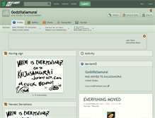 Tablet Screenshot of godzillasamurai.deviantart.com