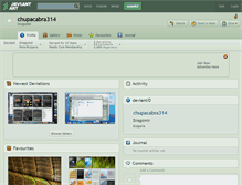Tablet Screenshot of chupacabra314.deviantart.com
