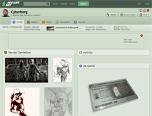 Tablet Screenshot of cyberborg.deviantart.com