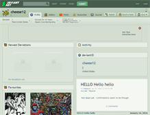 Tablet Screenshot of cheese12.deviantart.com