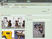 Tablet Screenshot of coenka.deviantart.com