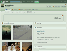 Tablet Screenshot of anyavioletta.deviantart.com