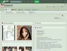 Tablet Screenshot of icebunny33.deviantart.com