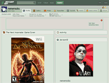 Tablet Screenshot of nenerocks.deviantart.com