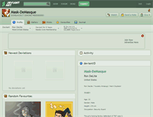 Tablet Screenshot of mask-demasque.deviantart.com