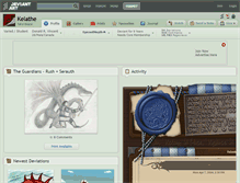 Tablet Screenshot of kelathe.deviantart.com