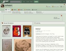 Tablet Screenshot of melissateri.deviantart.com