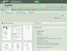 Tablet Screenshot of etsukonino.deviantart.com