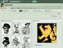 Tablet Screenshot of gabbanoche.deviantart.com