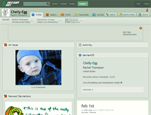 Tablet Screenshot of chelly-egg.deviantart.com