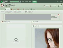 Tablet Screenshot of magicwhitelady.deviantart.com