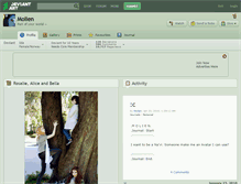Tablet Screenshot of molien.deviantart.com