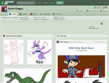 Tablet Screenshot of genie-dragon.deviantart.com