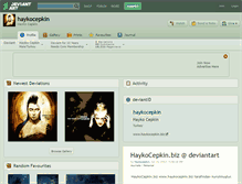 Tablet Screenshot of haykocepkin.deviantart.com