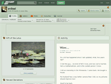 Tablet Screenshot of evilnel.deviantart.com
