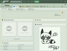 Tablet Screenshot of florox.deviantart.com