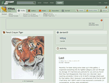 Tablet Screenshot of kittyq.deviantart.com