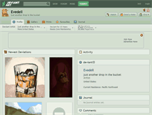 Tablet Screenshot of evedell.deviantart.com