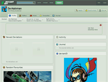 Tablet Screenshot of da-mainman.deviantart.com