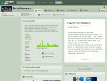 Tablet Screenshot of portal-humans.deviantart.com