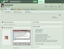 Tablet Screenshot of monkeystyle.deviantart.com