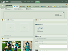 Tablet Screenshot of catking66.deviantart.com