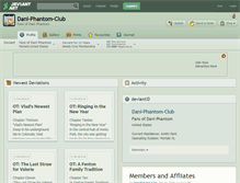 Tablet Screenshot of dani-phantom-club.deviantart.com