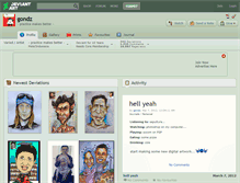Tablet Screenshot of gondz.deviantart.com