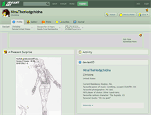 Tablet Screenshot of ninathehedgchidna.deviantart.com