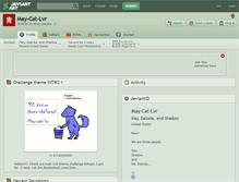 Tablet Screenshot of may-cat-lvr.deviantart.com