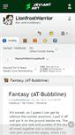 Mobile Screenshot of lionfrostwarrior.deviantart.com
