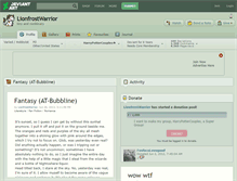 Tablet Screenshot of lionfrostwarrior.deviantart.com