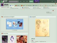 Tablet Screenshot of milhala.deviantart.com