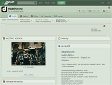 Tablet Screenshot of mharlhowne.deviantart.com