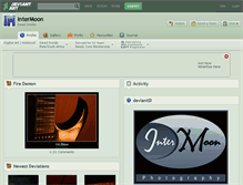 Tablet Screenshot of intermoon.deviantart.com