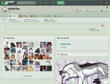 Tablet Screenshot of ambersea.deviantart.com