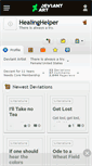 Mobile Screenshot of healinghelper.deviantart.com