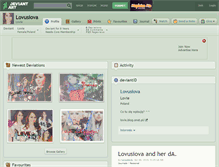 Tablet Screenshot of lovusiova.deviantart.com