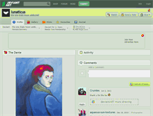 Tablet Screenshot of lunaticus.deviantart.com