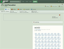 Tablet Screenshot of darktheleafeon.deviantart.com