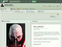 Tablet Screenshot of daniel-abreu.deviantart.com