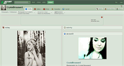 Desktop Screenshot of crystalbroussard.deviantart.com