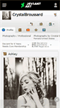 Mobile Screenshot of crystalbroussard.deviantart.com