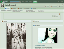 Tablet Screenshot of crystalbroussard.deviantart.com