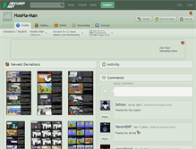 Tablet Screenshot of hooha-man.deviantart.com