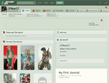 Tablet Screenshot of cfbear27.deviantart.com