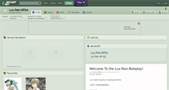 Desktop Screenshot of lux-pain-rpda.deviantart.com
