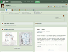 Tablet Screenshot of lunar-9.deviantart.com